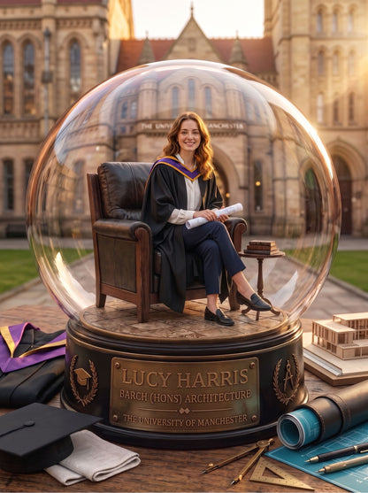 Personalised Graduation Snow Globe