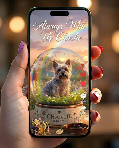 BORAT - A Beautiful Way to Remember Your Pet — Rainbow Bridge Memorial Portrait (aaaaaaaa)