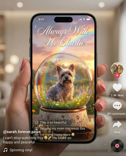 BORAT - A Beautiful Way to Remember Your Pet — Rainbow Bridge Memorial Portrait (aaaaaaaa)