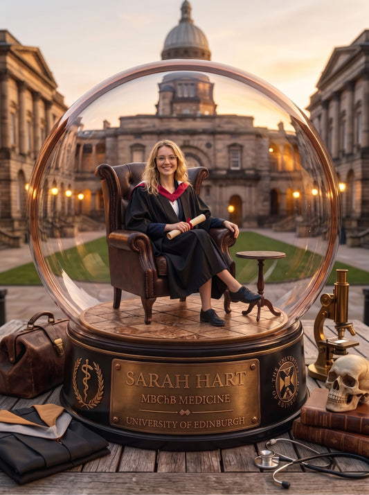 Personalised Graduation Snow Globe