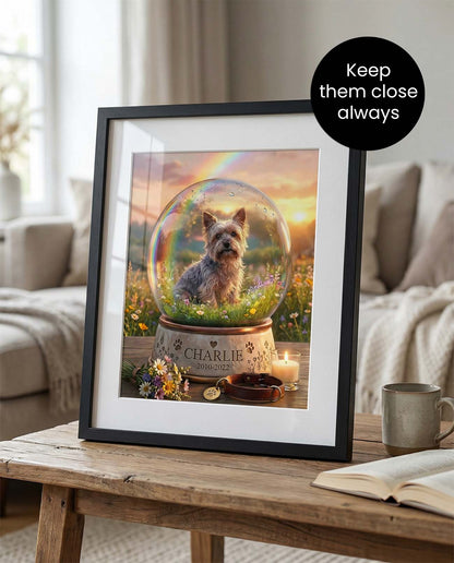 HAZELBURSTA Beautiful Way to Remember Your Pet — Rainbow Bridge Memorial Keepsake (Copy)