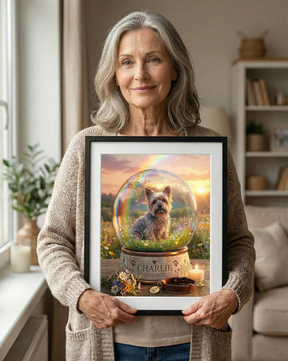 BORAT - A Beautiful Way to Remember Your Pet — Rainbow Bridge Memorial Portrait (aaaaaaaa)