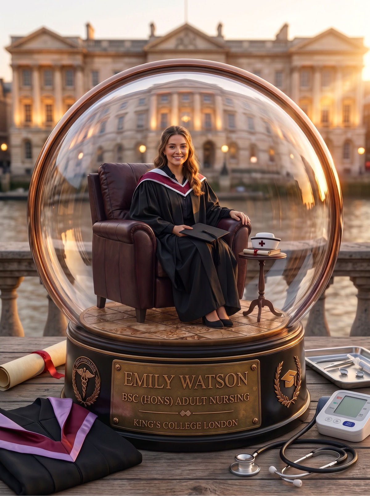 Personalised Graduation Snow Globe